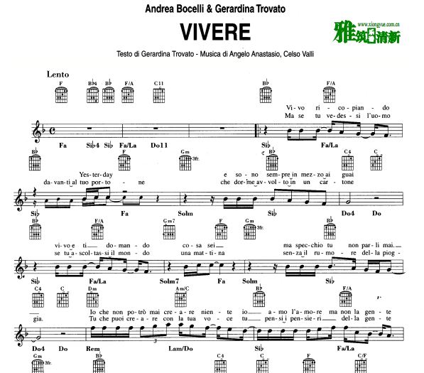 Andrea Bocelli - Vivere To Live
