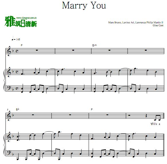 Glee Cas - Marry Youָٰ 