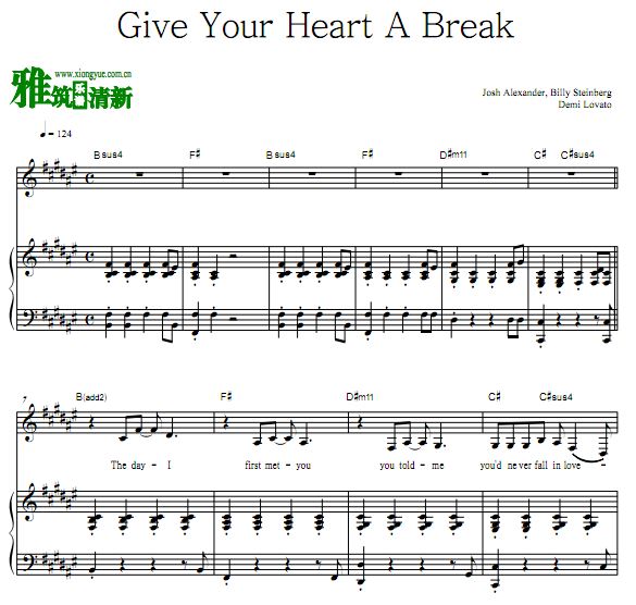 Demi Lovato - Give Your Heart A Break 