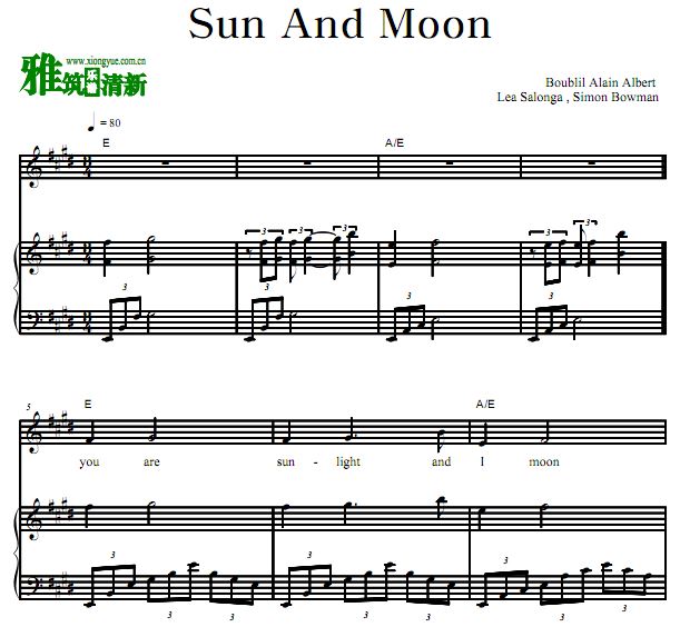 Lea Salonga - С Sun and moonٰ