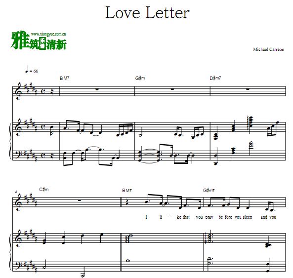 Michael Carreon - Love Letterٰ 
