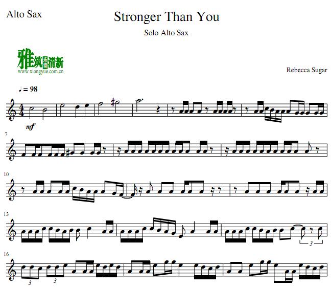 Stronger Than You Alto˹