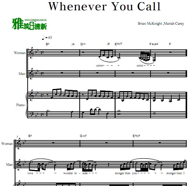 Mariah Carey,Brian McKnight - Whenever You Call  