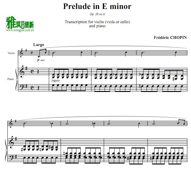 Ф eСǰ Op.28-4 Prelude in E MinorСٸٰ