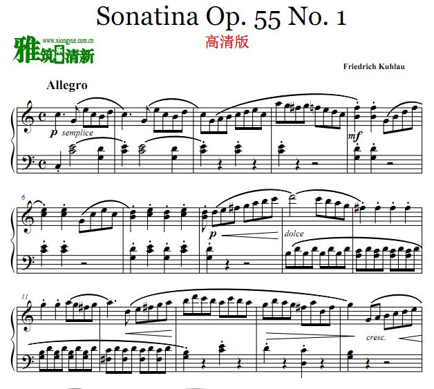  С Op.55 No.1 