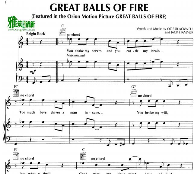 Jerry LeeLewis - Great Balls of Fire