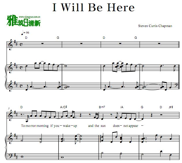 Steven Curtis Chapman - I Will Be Here  