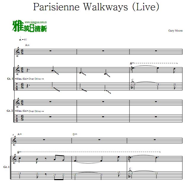 Gary Moore - Parisienne Walkways (ֳ)˫