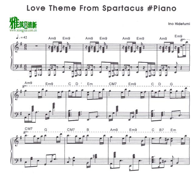 Ұʷ - love theme from spartacus