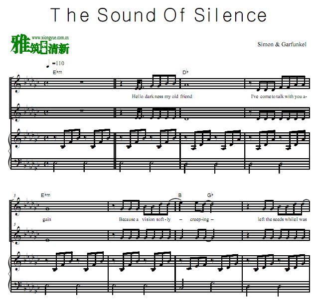 The Sound Of Silence ž֮س ٰ