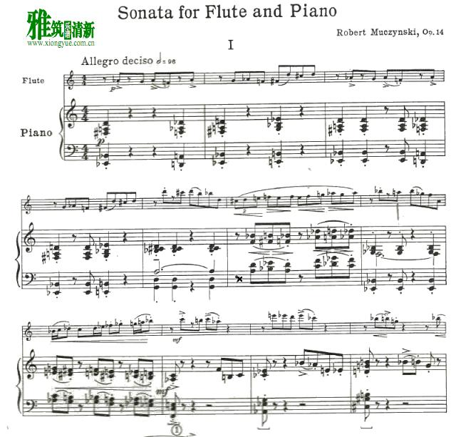 Robert muczynski flute sonata op.14 Ѹٰ