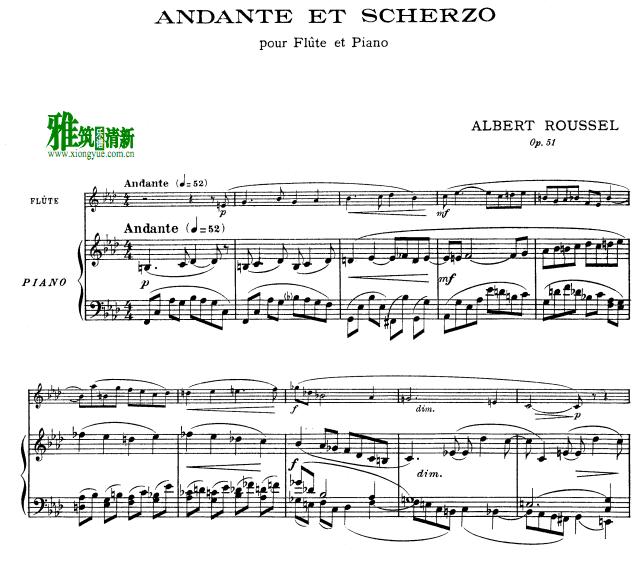 ³ Andante and Scherzo Op.51 ׸ٰ