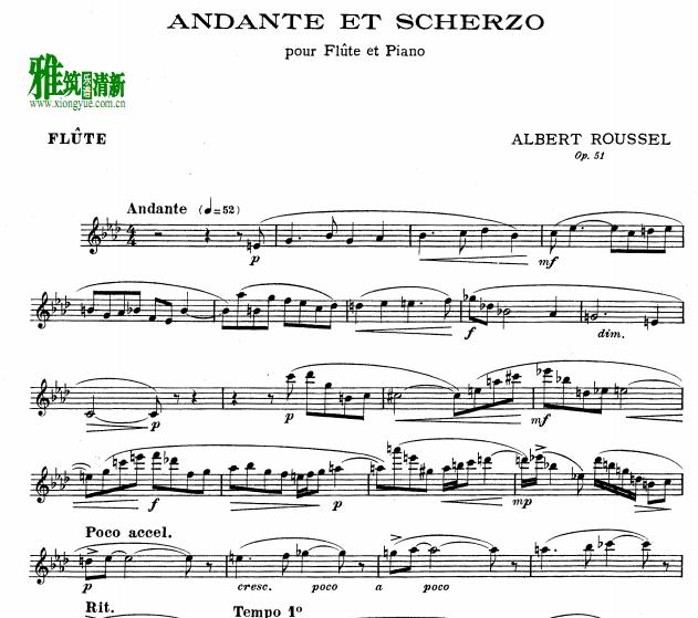Roussel ³ Andante and Scherzo, Op.51 