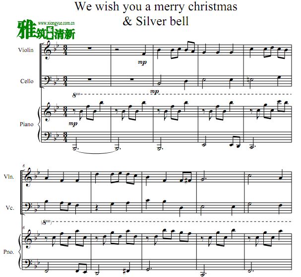 We Wish You a Merry Christmas & Silver Bells Medley
