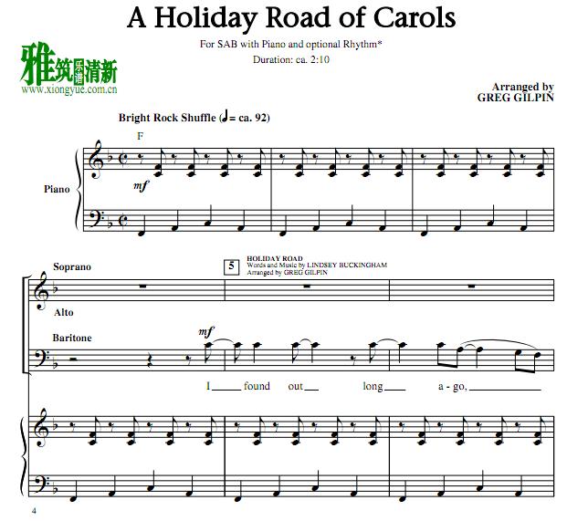A Holiday Road of Carols ϳٰ