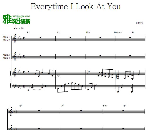 IL DIVO  Everytime I Look At Youϳ ְ