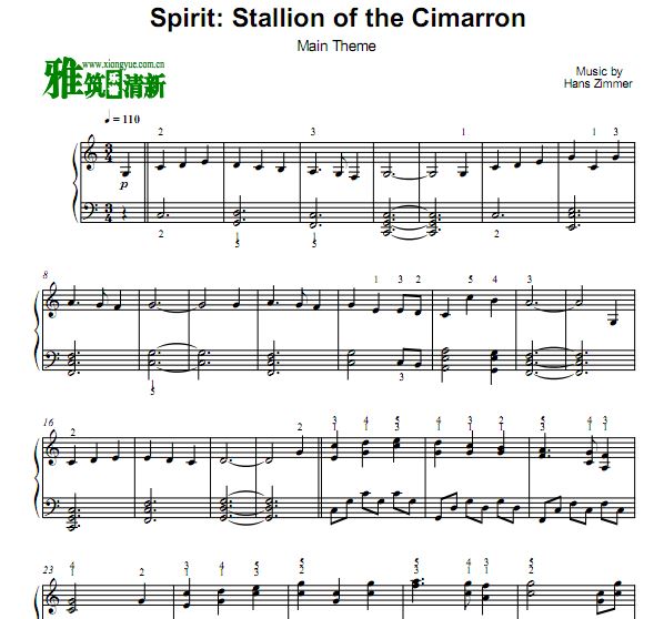 Spirit Stallion of the Cimarron Main Theme