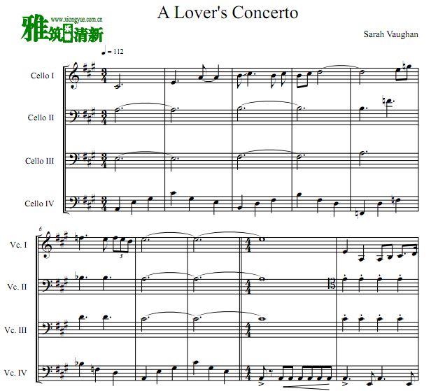 Э A Lover's Concerto