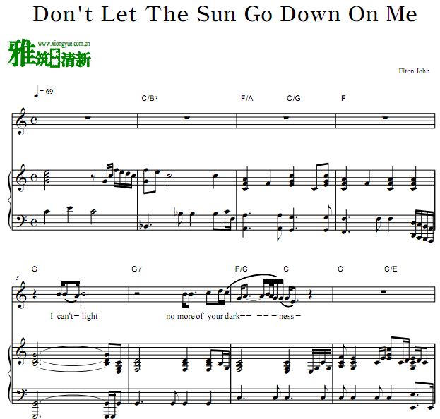 Elton John - Don't Let The Sun Go Down On Me 