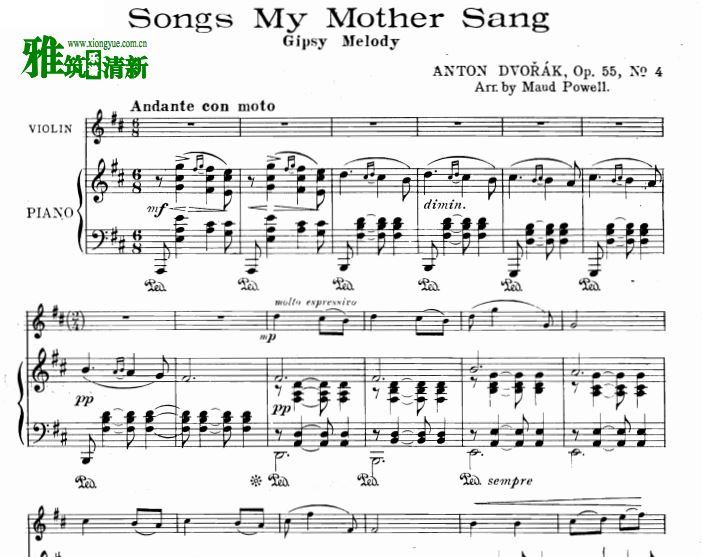 ĸ׽ҵĸ Songs my mother taught meСٸ