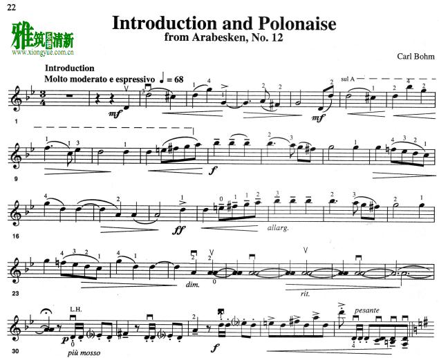 bohm - Introduction and Polonaise 벨С