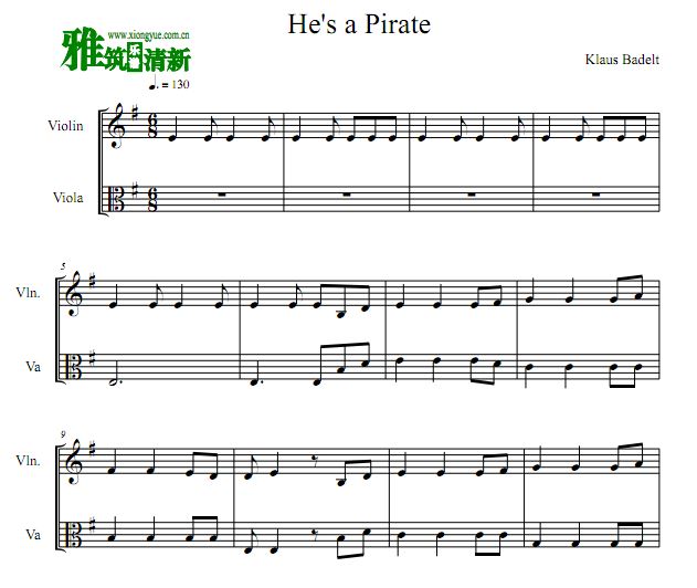 ձȺ He's A Pirate ֶ