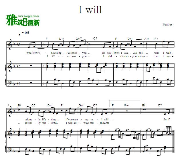 Beatles - I will  