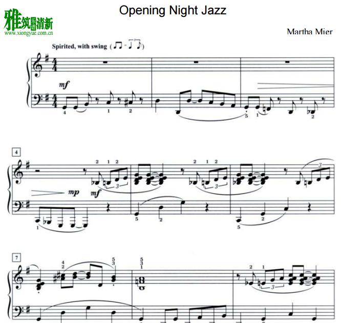 martha mier - Opening Night Jazzʿ