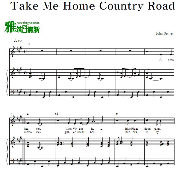 John Denver - Take Me Home Country Road  