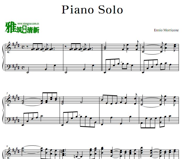 Ennio Morricone - Piano Solo