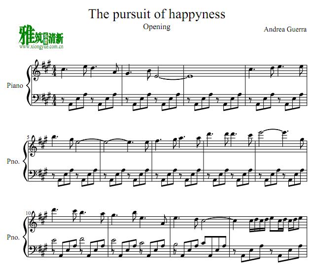 the pursuit of happinessҸ - opening
