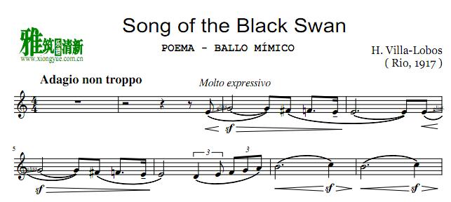 Villa Lobos - Song of the Black Swan
