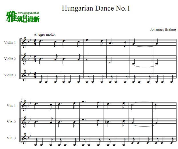ķ˹ 1 Hungarian Dances No.1С