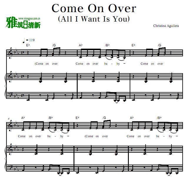 Christina Aguilera - Come On Over (All I Want Is You) 
