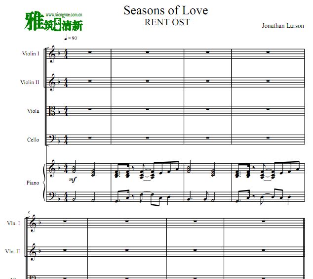 Rent - Seasons of Loveָ