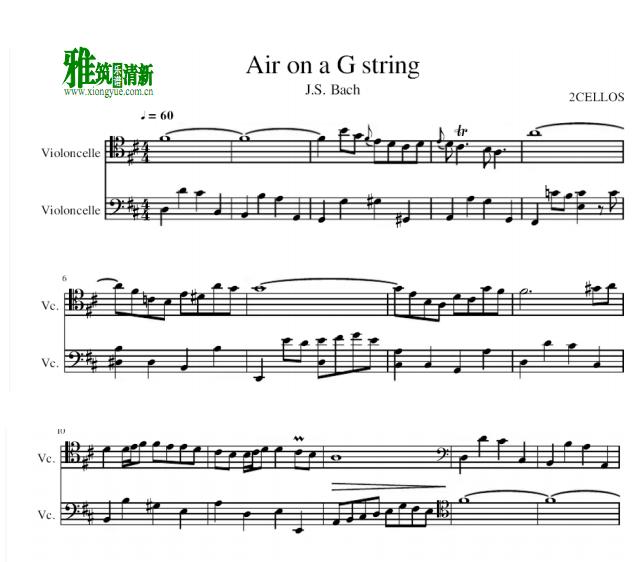 2cellos - Air on a G string ٶ
