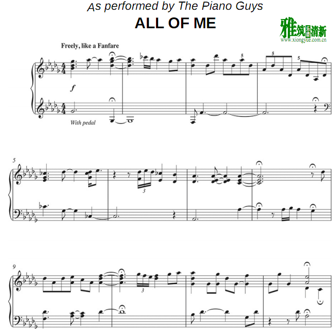 The Piano Guys All Of ME