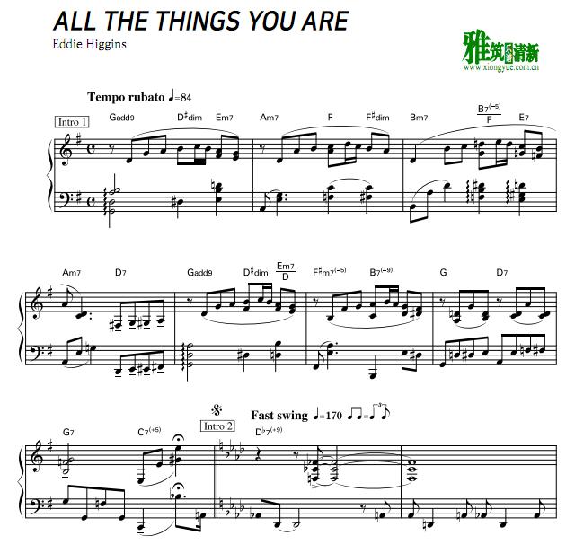 eddie higgins - all the things you are