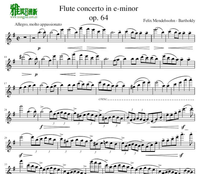 ŵ¶EСЭ Flute Concerto in E Minor Op. 64