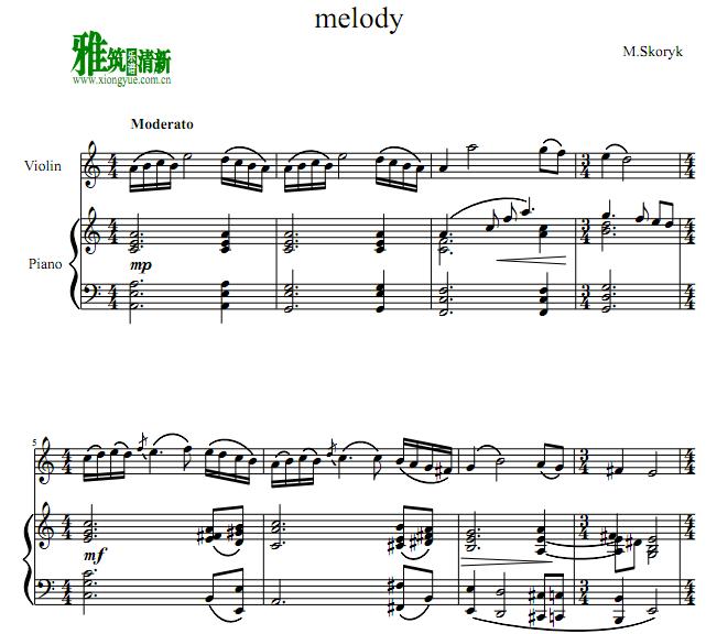  Skoryk - Melody Сٸ