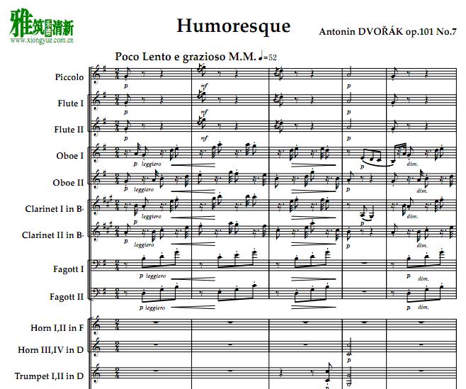 Humoresque  op.101 No.7Ĭ 