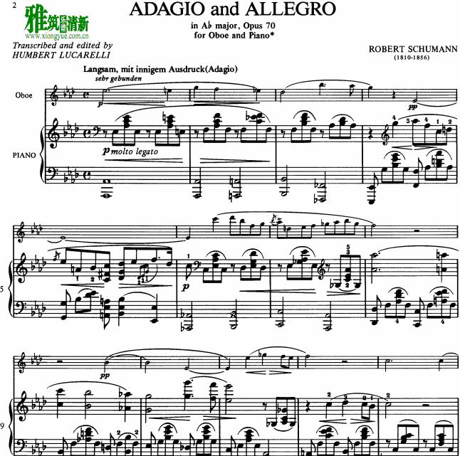 Schumann Adagio and Allegro ˫ɹܸ