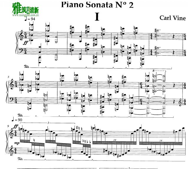Carl Vine - Piano Sonata No. 2