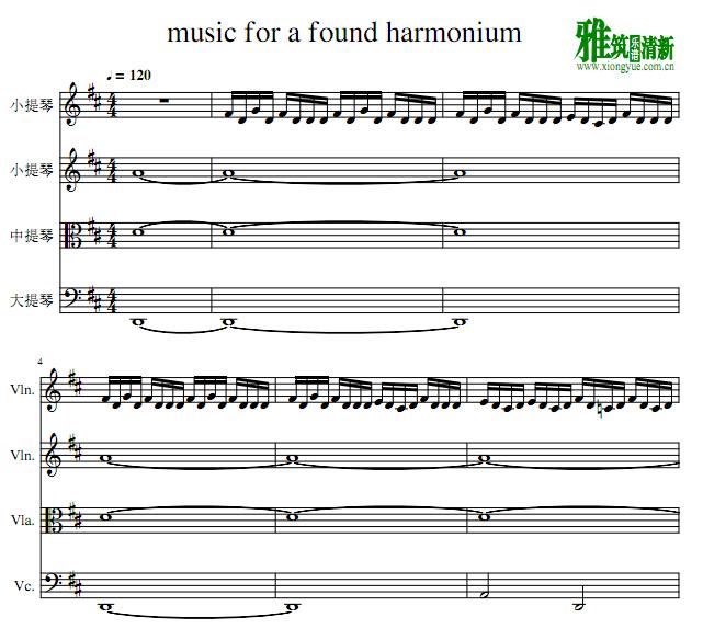 Music for a found harmonium