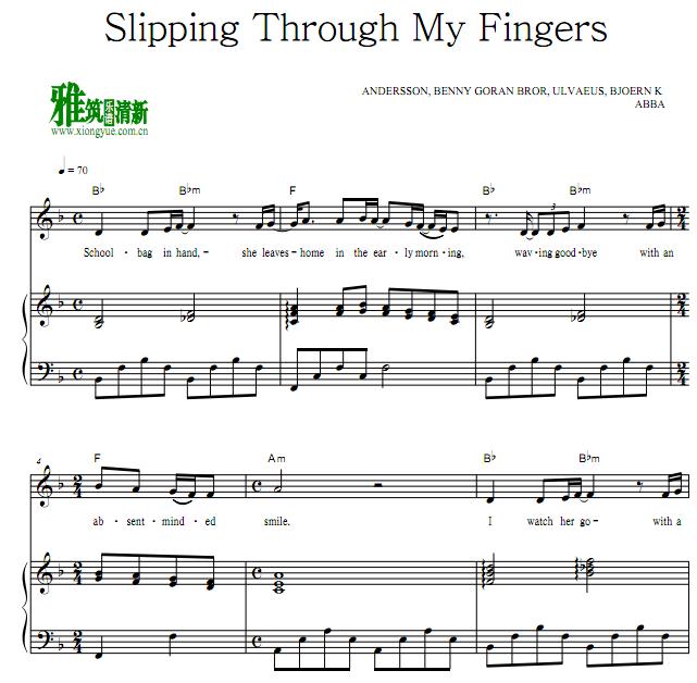 ABBA - Slipping Through My Fingersٰ
