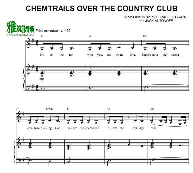 Lana Del Rey - Chemtrails Over the Country Clubٰ