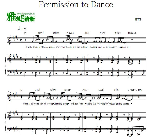   Permission to Danceٰ 
