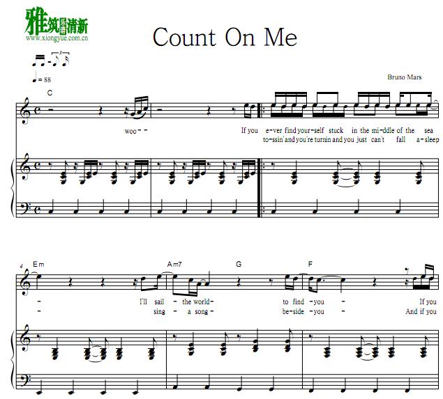 Bruno Mars - Count On Meٰ
