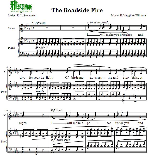 Vaughan Williams The Roadside Fire ٰ