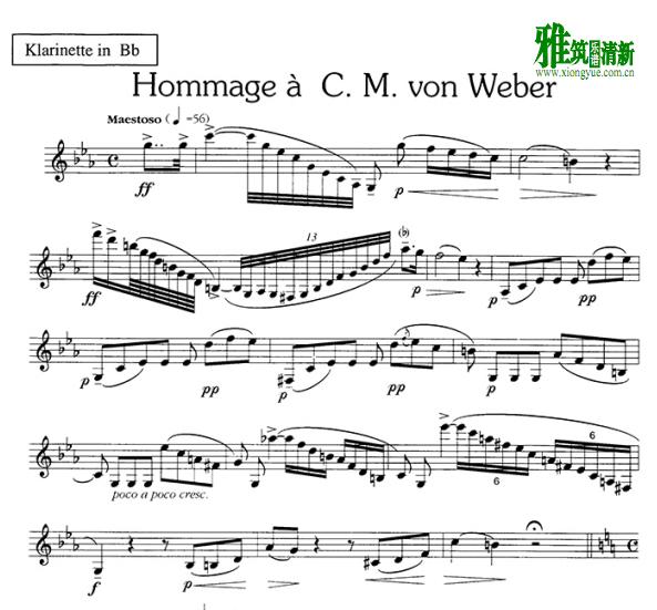 hommage a C.M.von weber ¾Τ ɹ